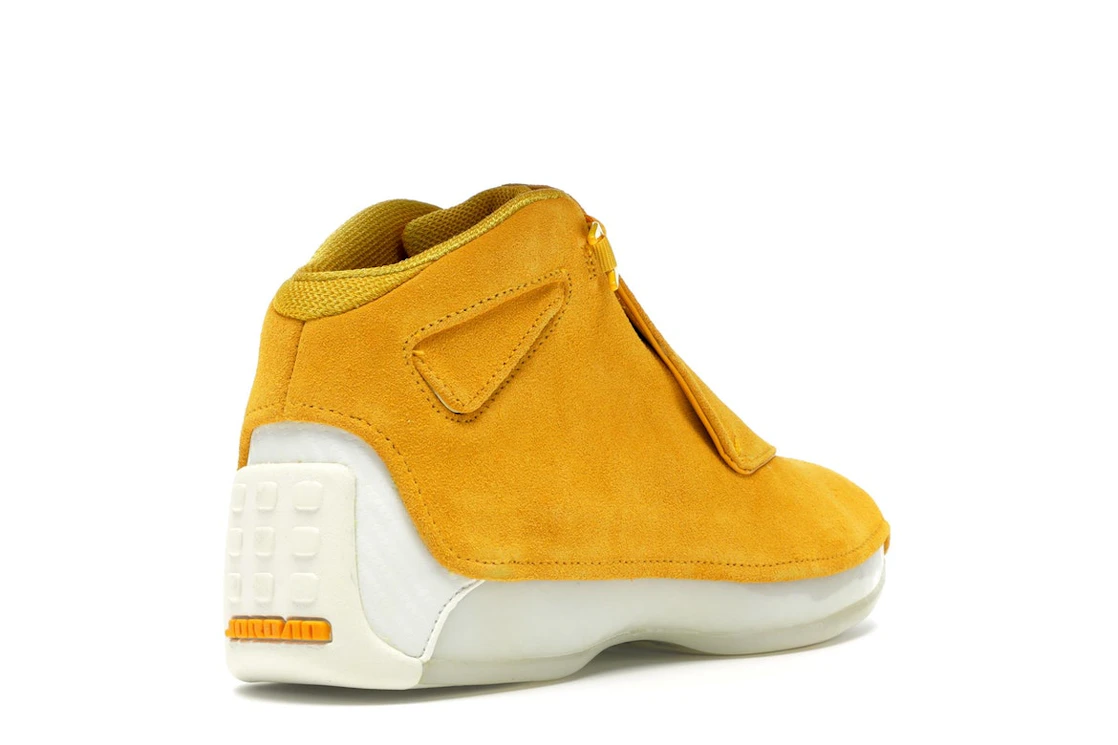 Vue 32 de Jordan 18 Retro Yellow Ochre