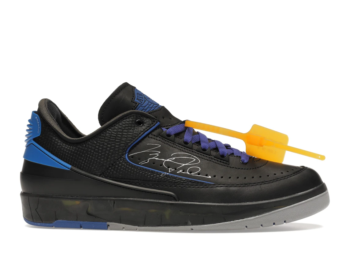 Vue 2 de Jordan 2 Retro Low SP Off-White Black Blue