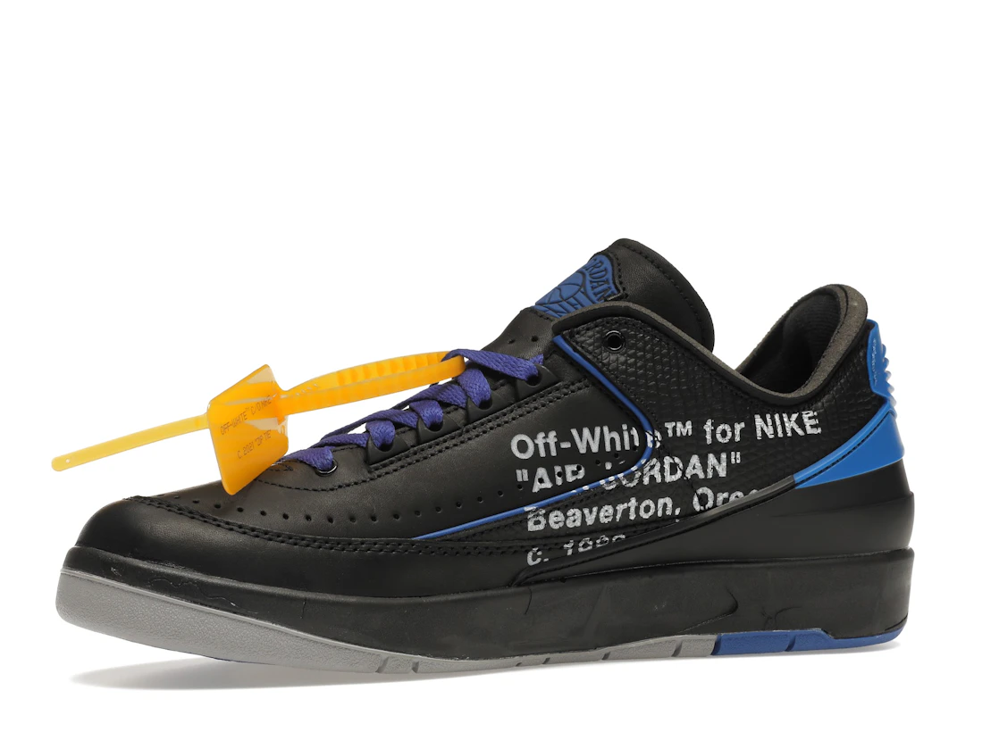Vue 17 de Jordan 2 Retro Low SP Off-White Black Blue