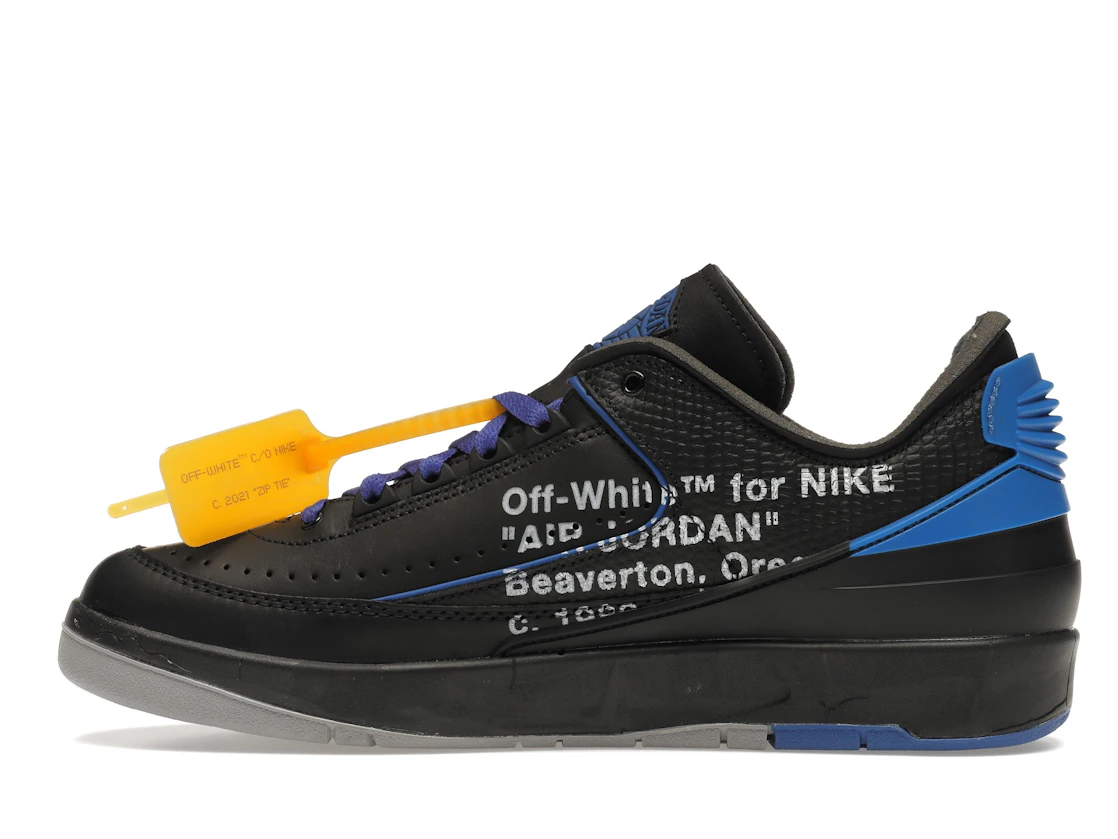 Vue 20 de Jordan 2 Retro Low SP Off-White Black Blue