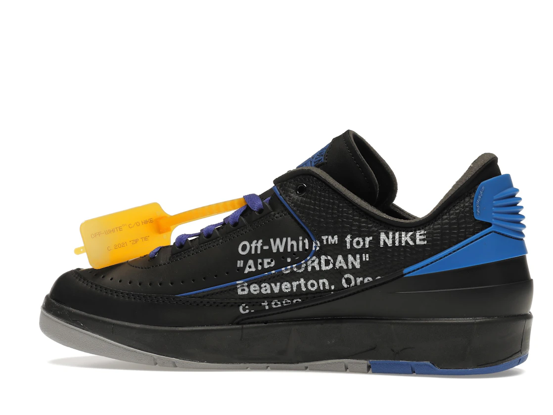 Vue 21 de Jordan 2 Retro Low SP Off-White Black Blue