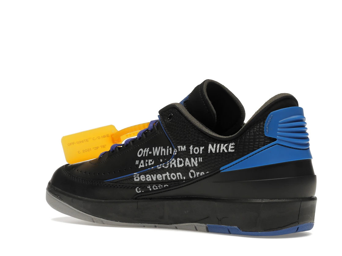 Vue 23 de Jordan 2 Retro Low SP Off-White Black Blue