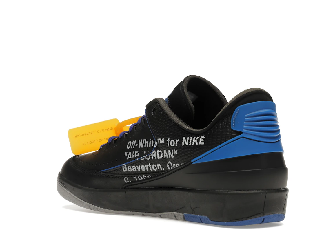 Vue 24 de Jordan 2 Retro Low SP Off-White Black Blue