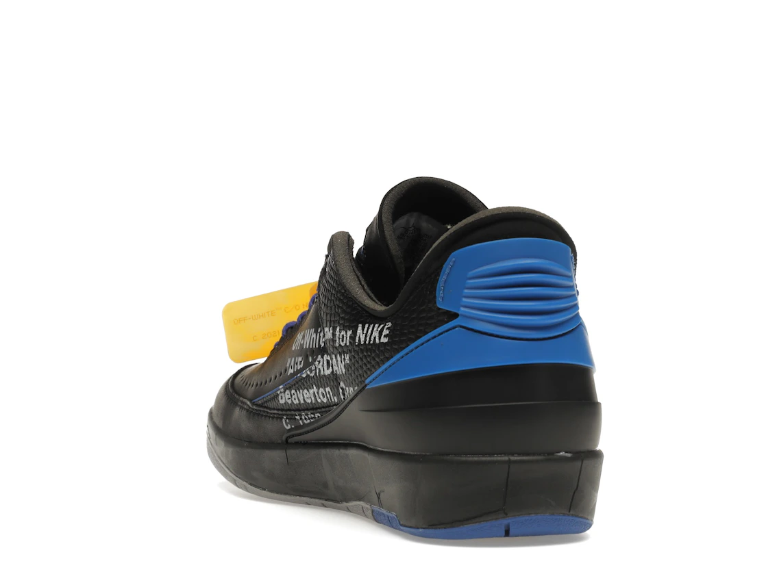 Vue 26 de Jordan 2 Retro Low SP Off-White Black Blue