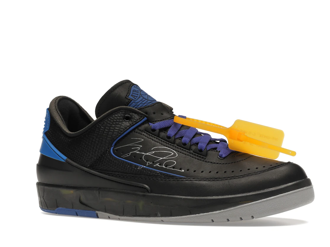 Vue 4 de Jordan 2 Retro Low SP Off-White Black Blue