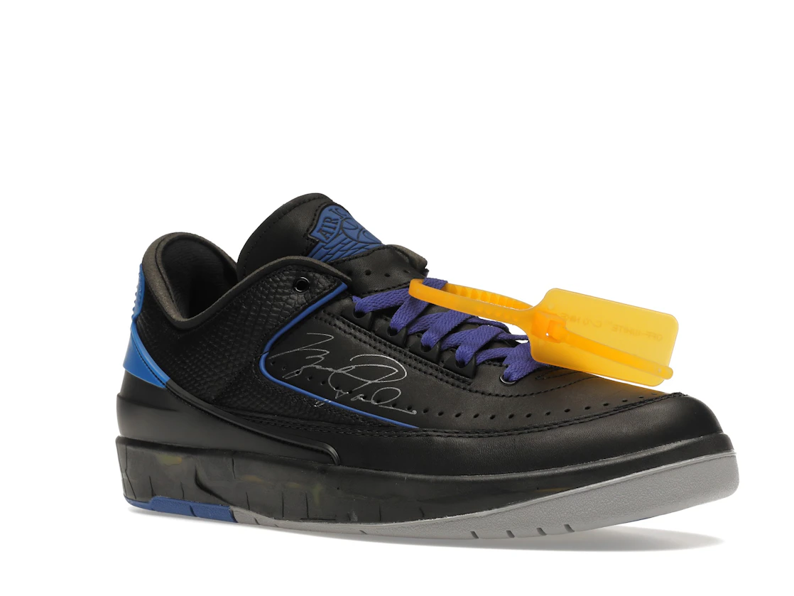 Vue 5 de Jordan 2 Retro Low SP Off-White Black Blue