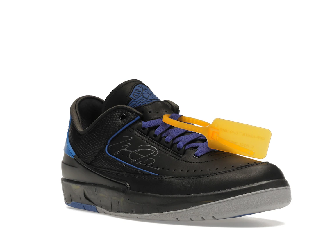 Vue 6 de Jordan 2 Retro Low SP Off-White Black Blue