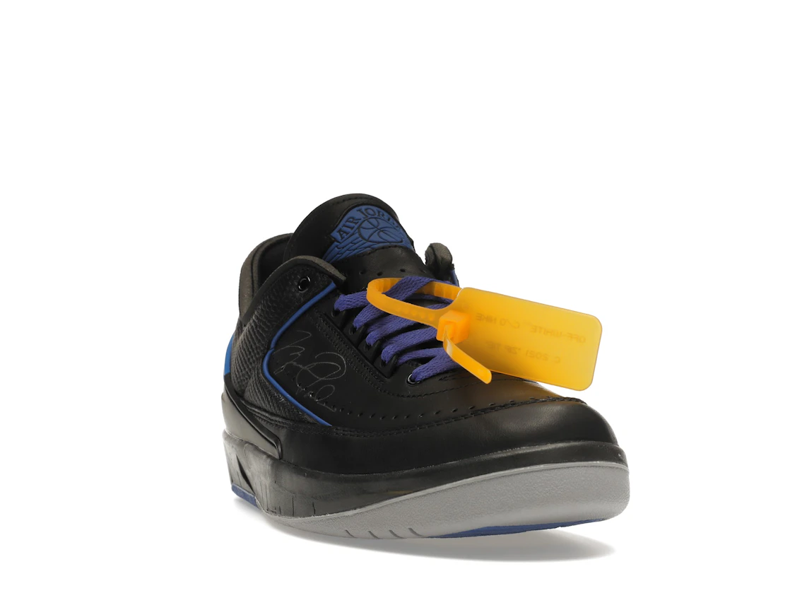 Vue 8 de Jordan 2 Retro Low SP Off-White Black Blue