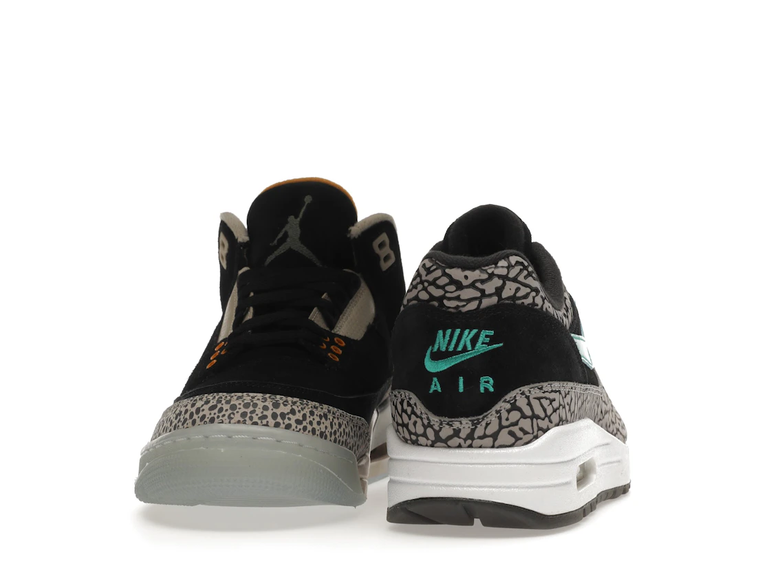 Vue 11 de Jordan 3 Retro & Nike Air Max 1 atmos Pack