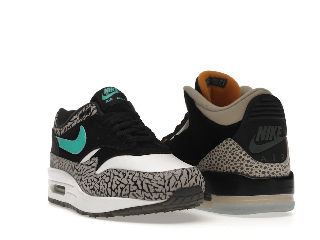 Vue 25 de Jordan 3 Retro & Nike Air Max 1 atmos Pack