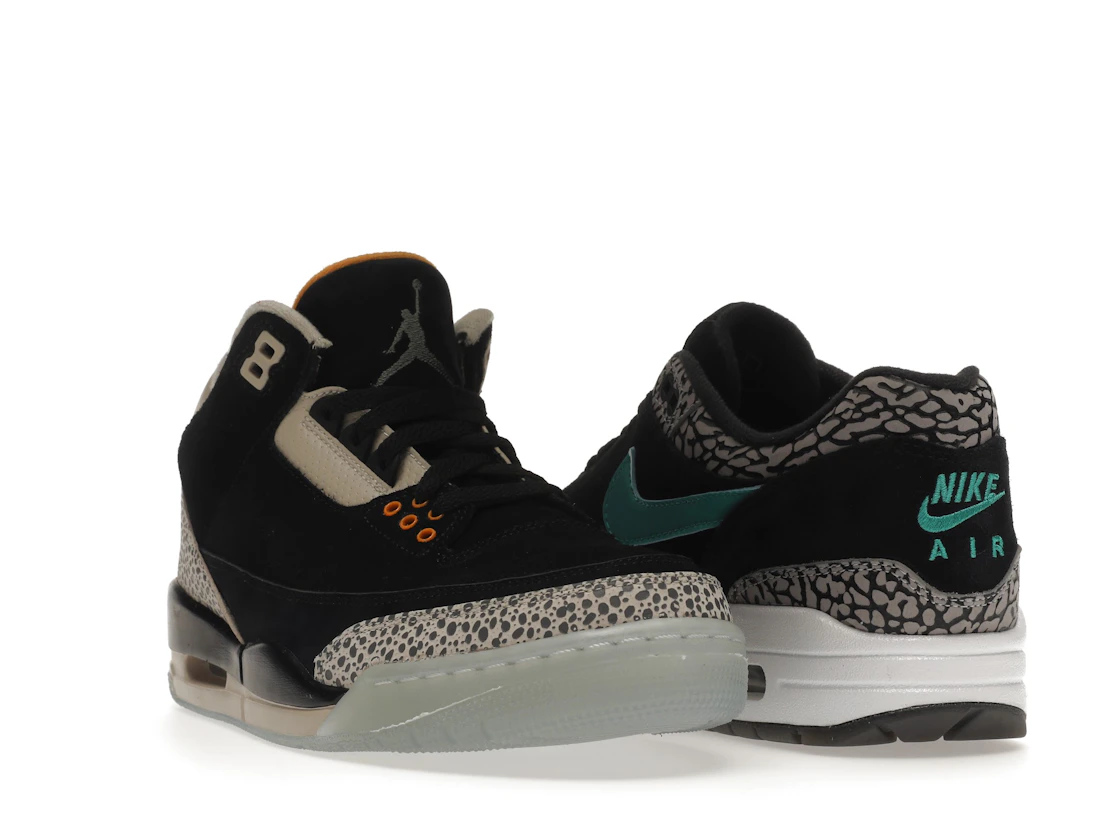 Vue 7 de Jordan 3 Retro & Nike Air Max 1 atmos Pack