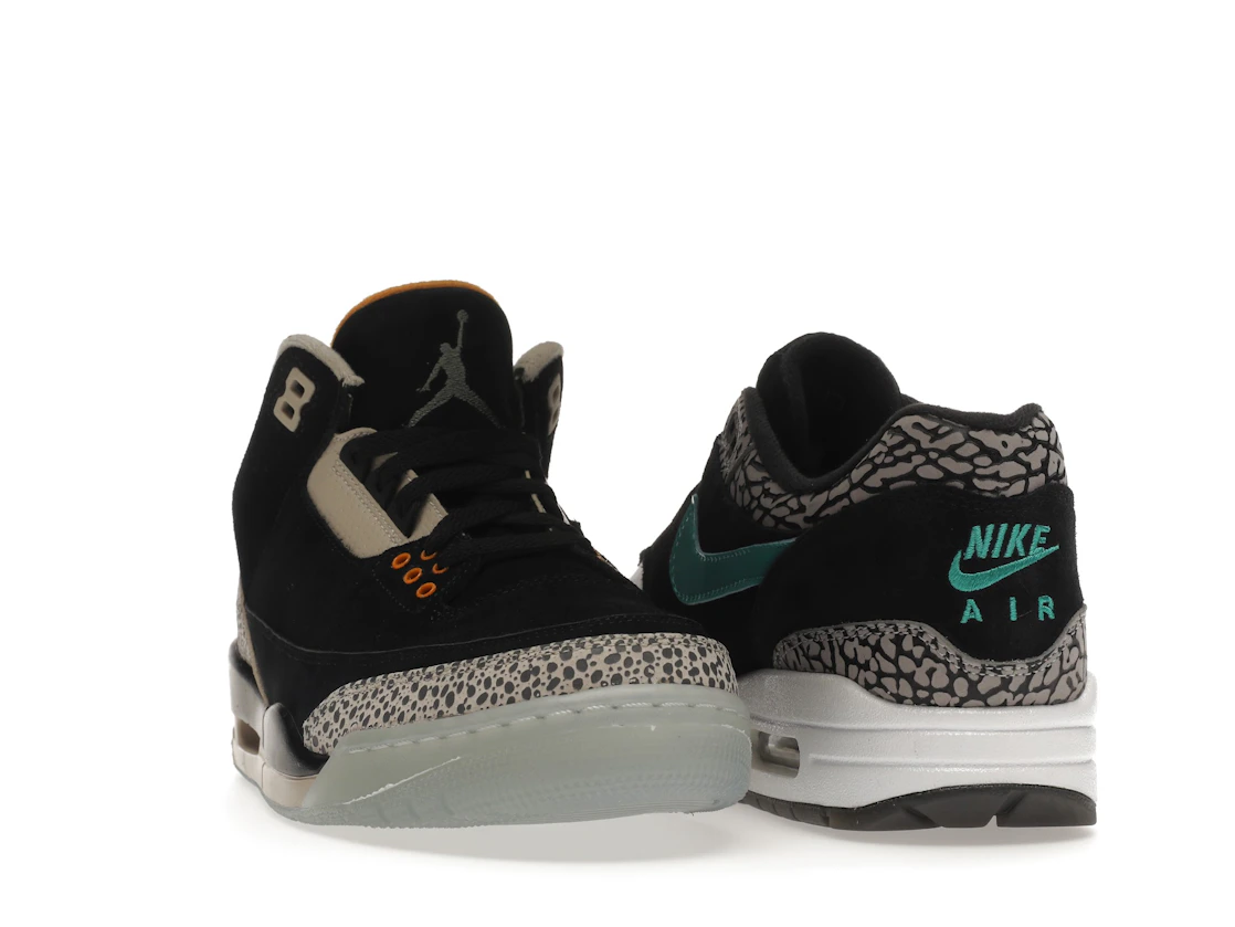 Vue 8 de Jordan 3 Retro & Nike Air Max 1 atmos Pack