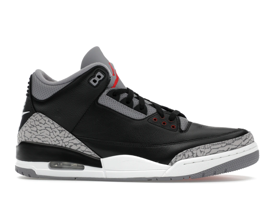 Vue 2 de Jordan 3 Retro OG Black Cement (2024)