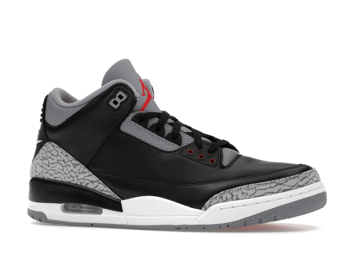 Vue 3 de Jordan 3 Retro OG Black Cement (2024)