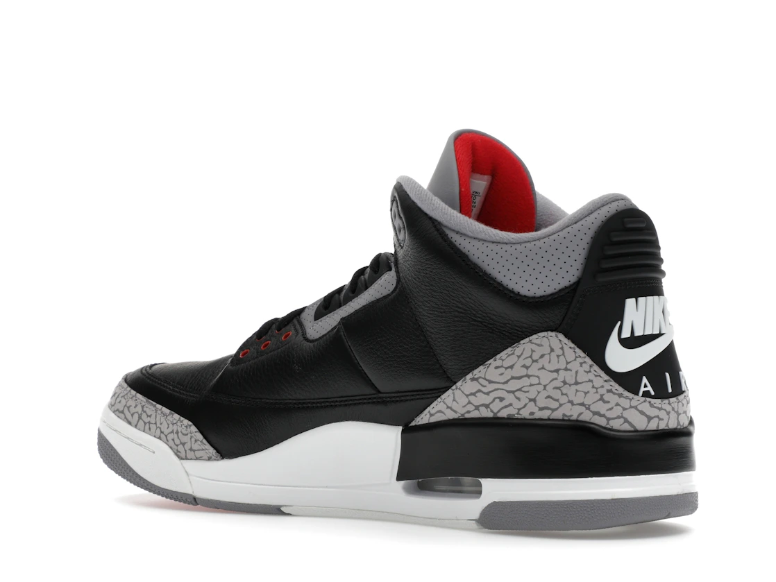 Vue 23 de Jordan 3 Retro OG Black Cement (2024)
