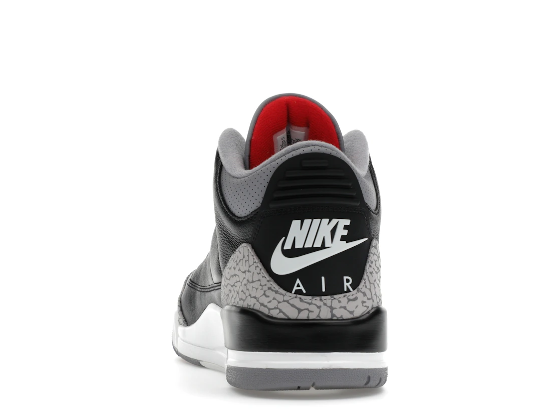 Vue 27 de Jordan 3 Retro OG Black Cement (2024)
