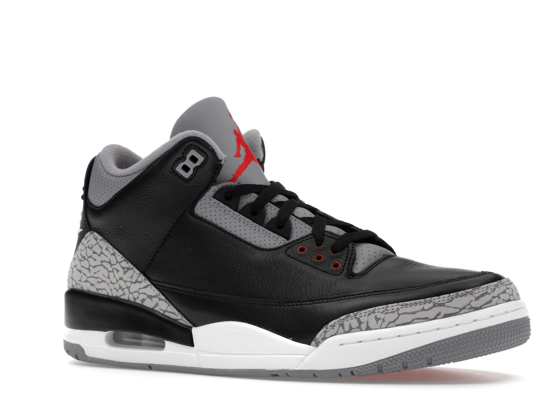 Vue 4 de Jordan 3 Retro OG Black Cement (2024)