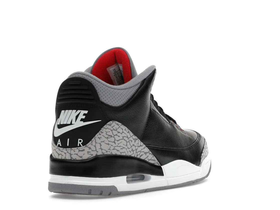Vue 31 de Jordan 3 Retro OG Black Cement (2024)