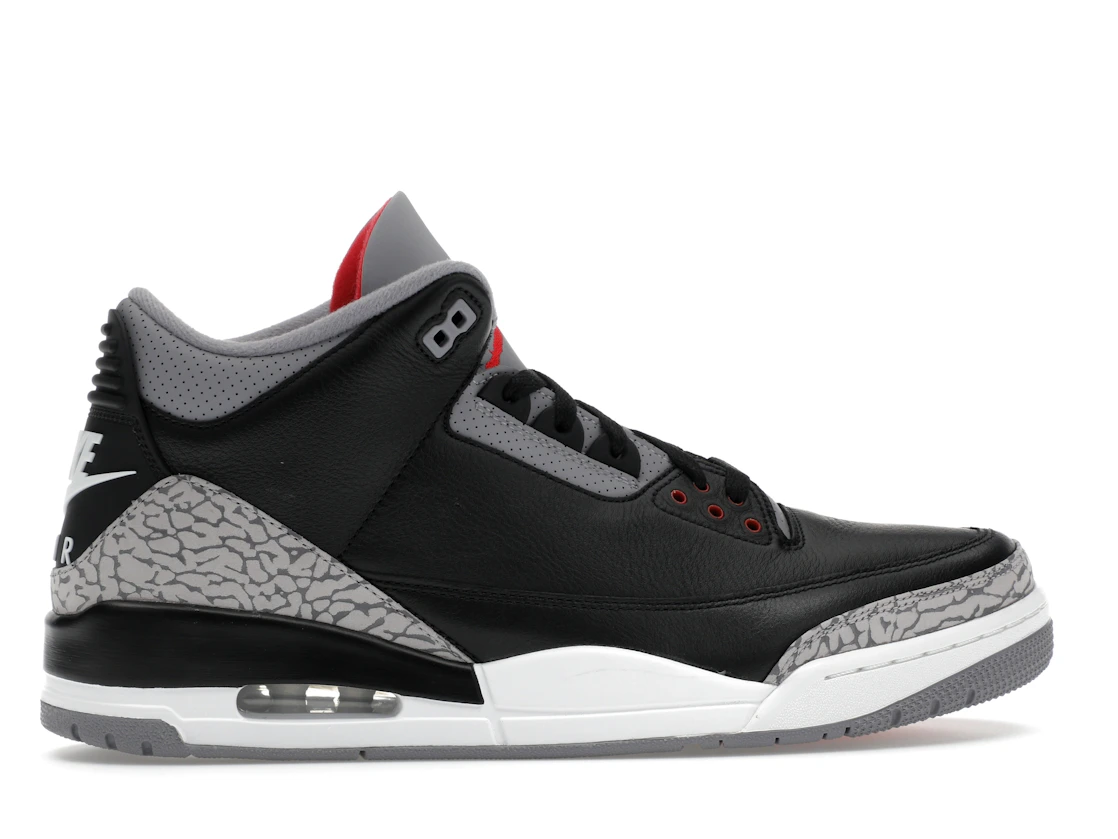 Vue 36 de Jordan 3 Retro OG Black Cement (2024)