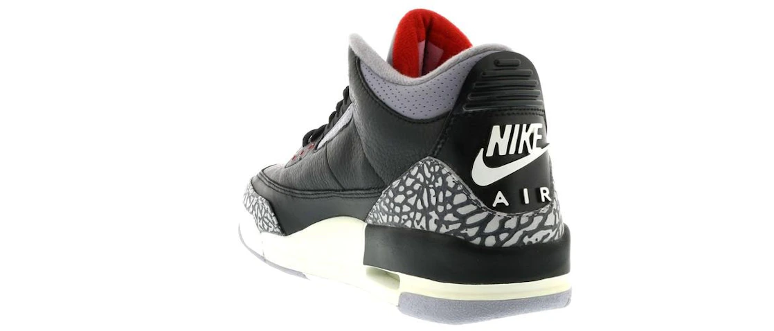 Vue 18 de Jordan 3 Retro Black Cement (2001)