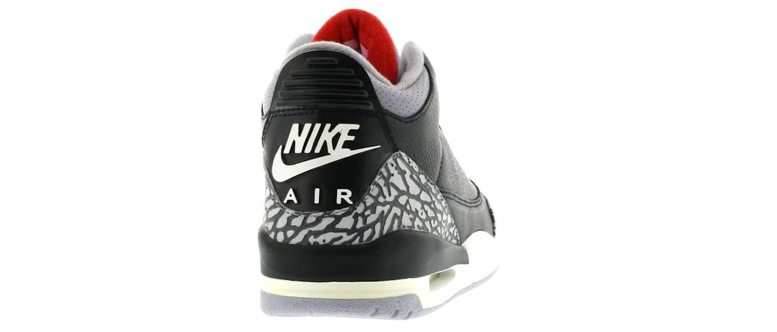 Vue 21 de Jordan 3 Retro Black Cement (2001)