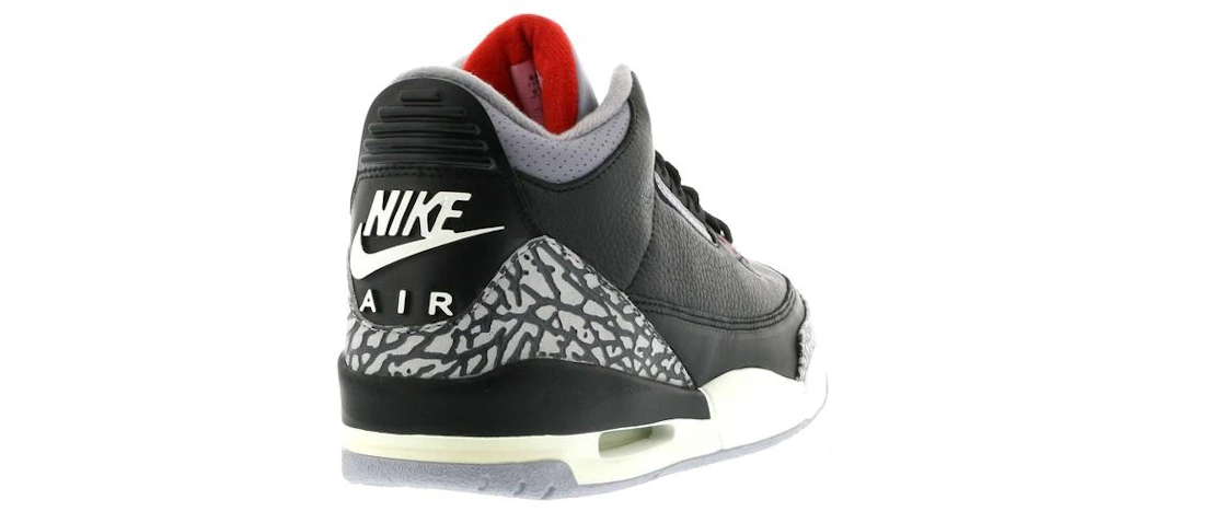 Vue 22 de Jordan 3 Retro Black Cement (2001)