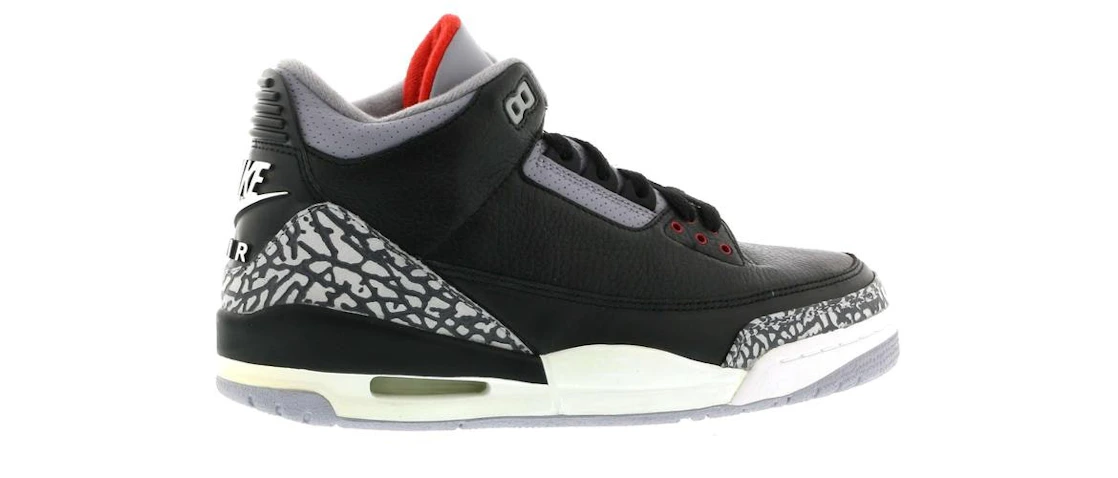 Vue 25 de Jordan 3 Retro Black Cement (2001)