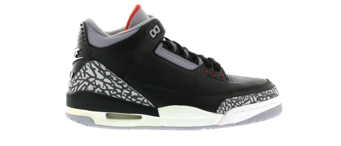 Vue 26 de Jordan 3 Retro Black Cement (2001)
