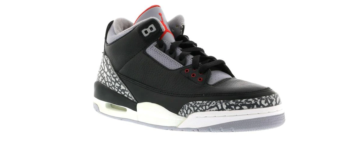 Vue 4 de Jordan 3 Retro Black Cement (2001)