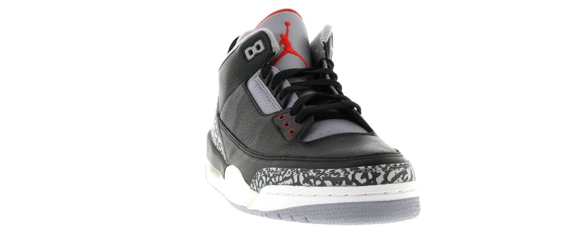 Vue 6 de Jordan 3 Retro Black Cement (2001)