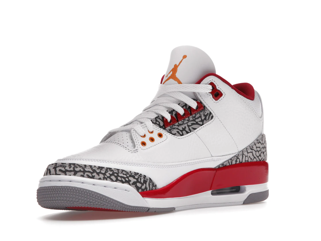Vue 15 de Jordan 3 Retro Cardinal Red