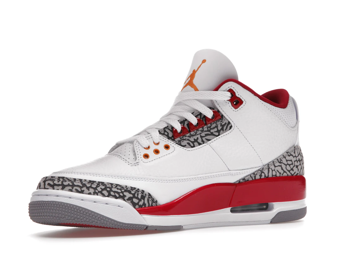 Vue 16 de Jordan 3 Retro Cardinal Red