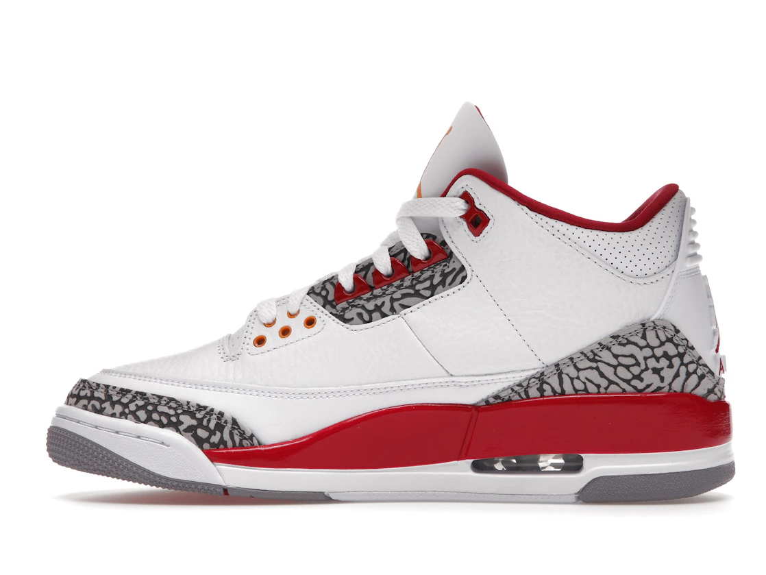 Vue 20 de Jordan 3 Retro Cardinal Red