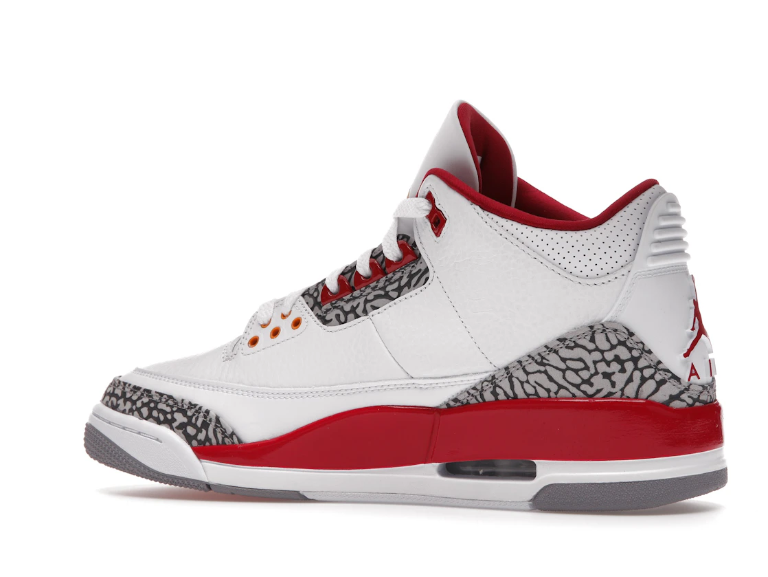 Vue 22 de Jordan 3 Retro Cardinal Red