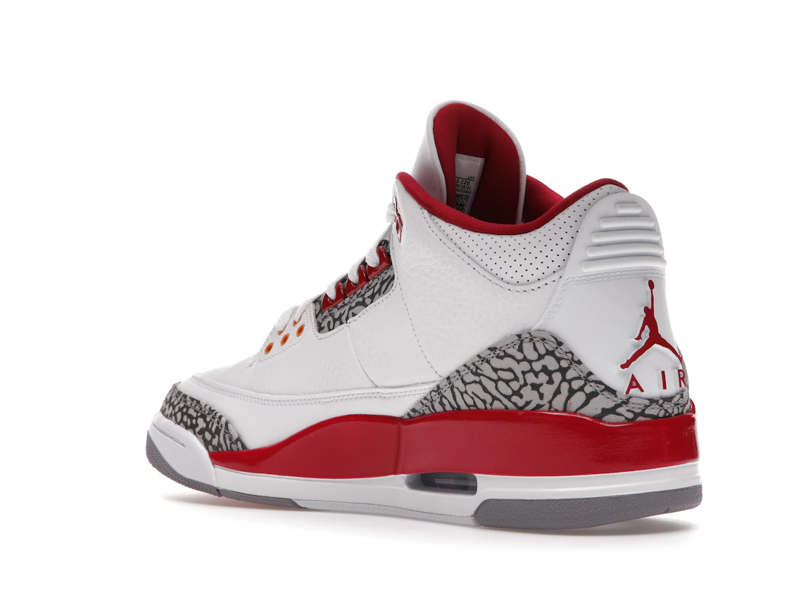 Vue 24 de Jordan 3 Retro Cardinal Red