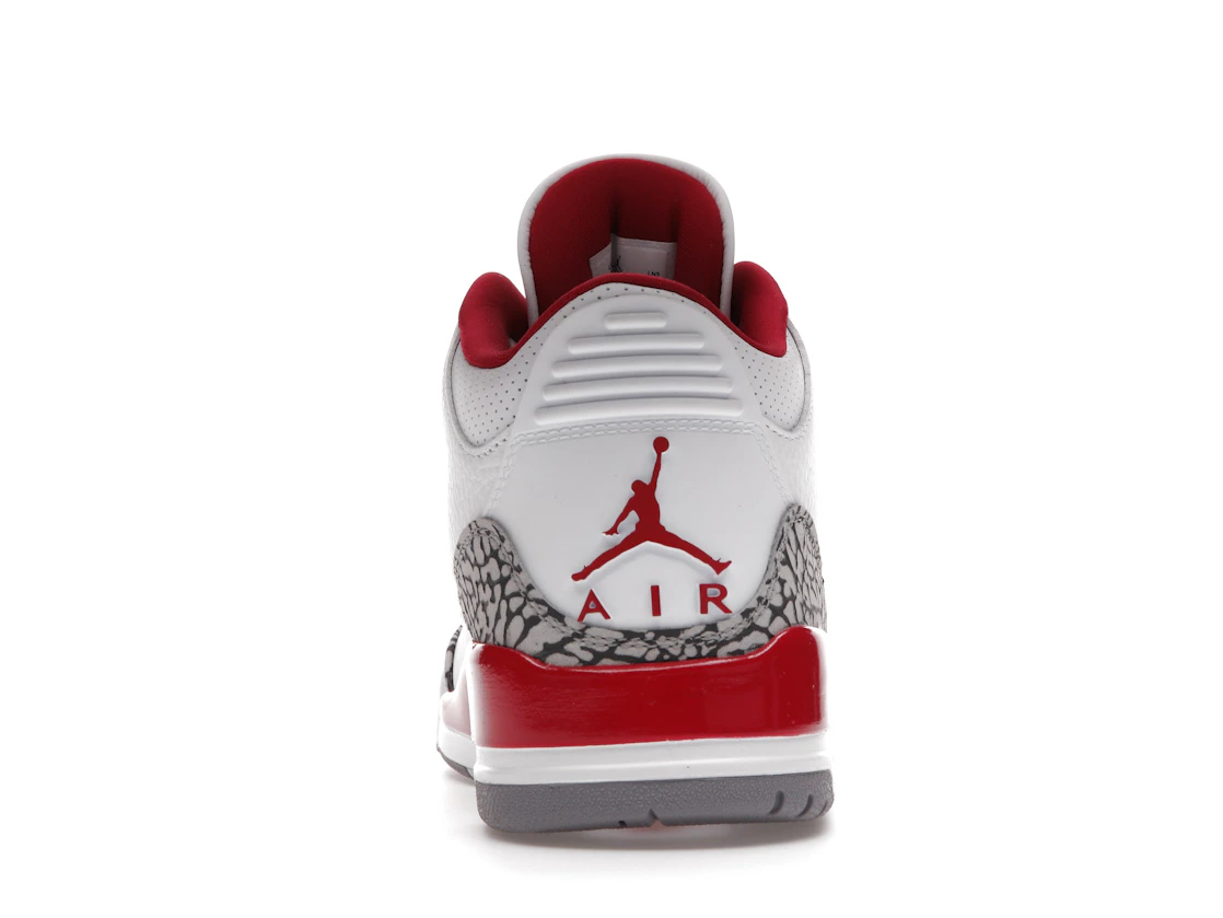 Vue 28 de Jordan 3 Retro Cardinal Red