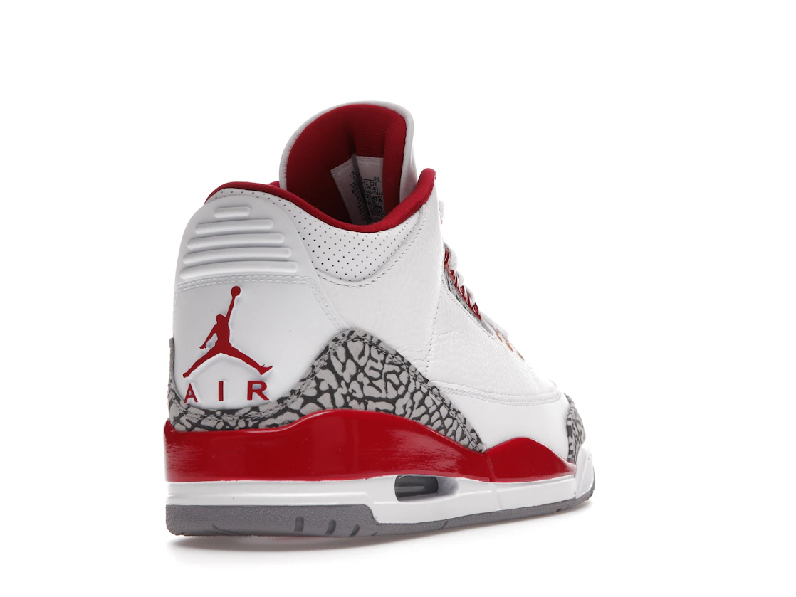 Vue 31 de Jordan 3 Retro Cardinal Red