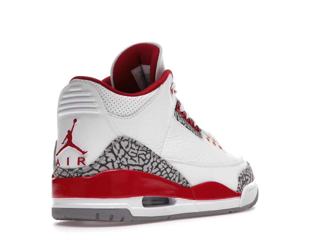 Vue 32 de Jordan 3 Retro Cardinal Red