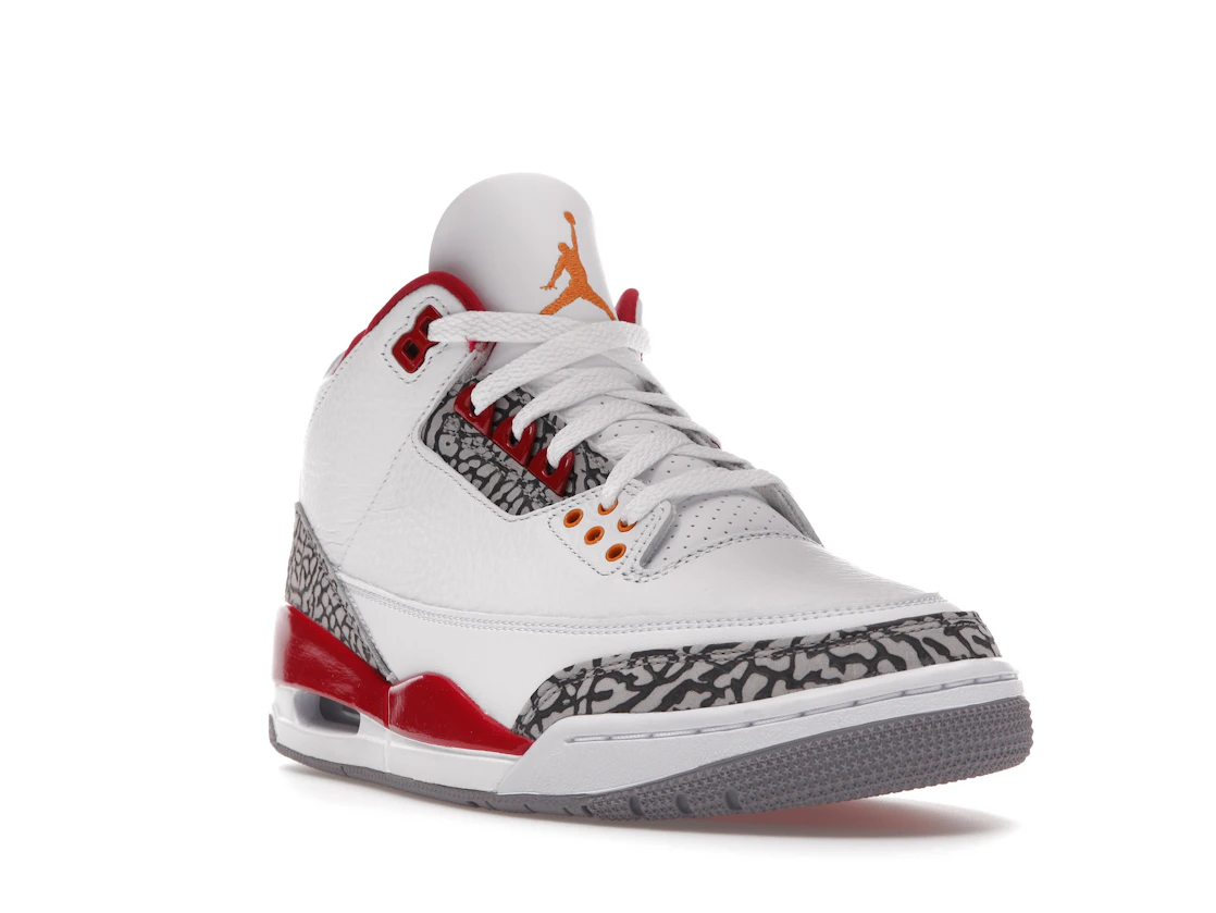 Vue 7 de Jordan 3 Retro Cardinal Red
