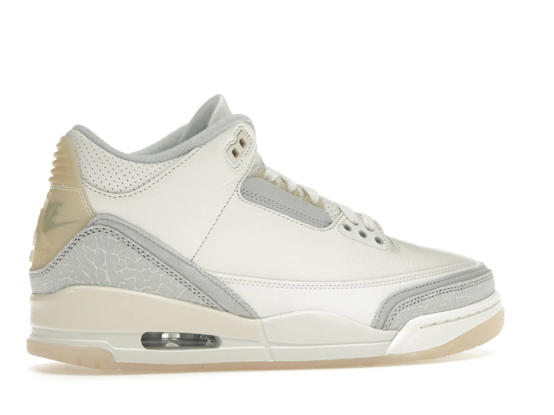 Vue 35 de Jordan 3 Retro Craft Ivory