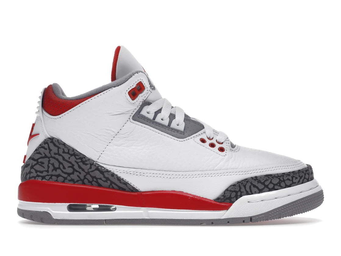 Vue 1 de Jordan 3 Retro Fire Red (2022) (GS)
