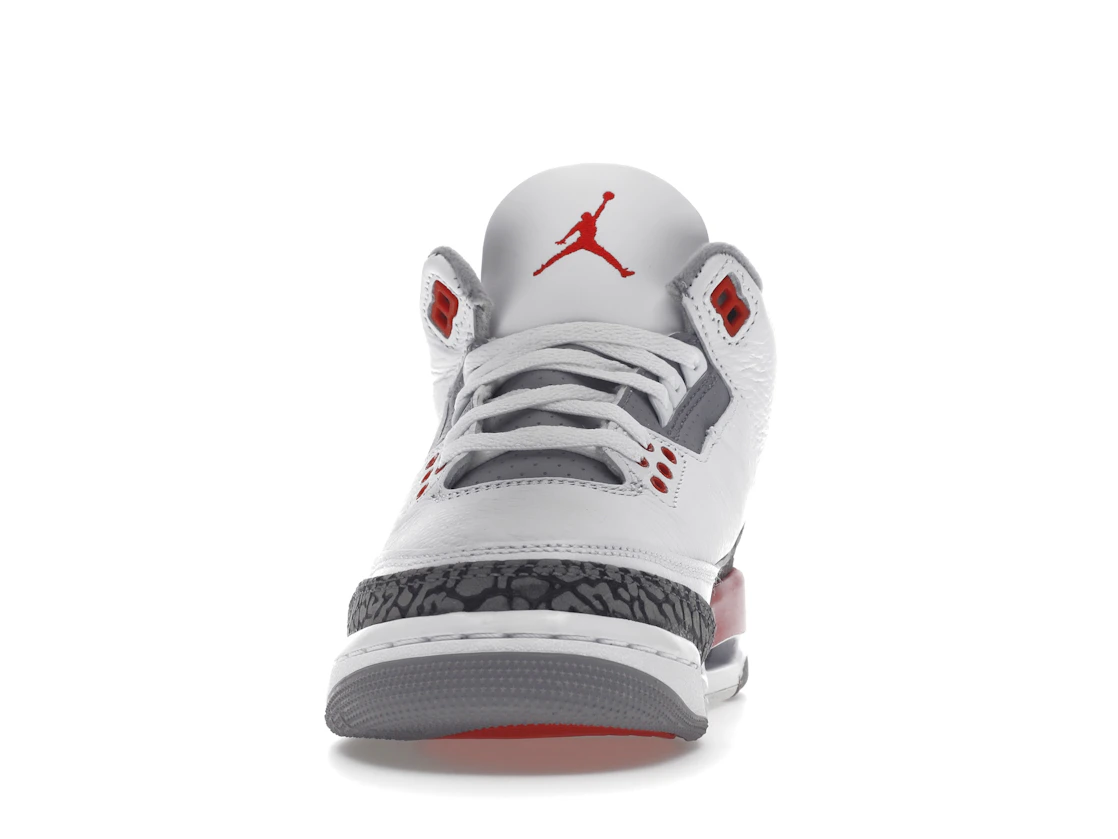 Vue 11 de Jordan 3 Retro Fire Red (2022) (GS)
