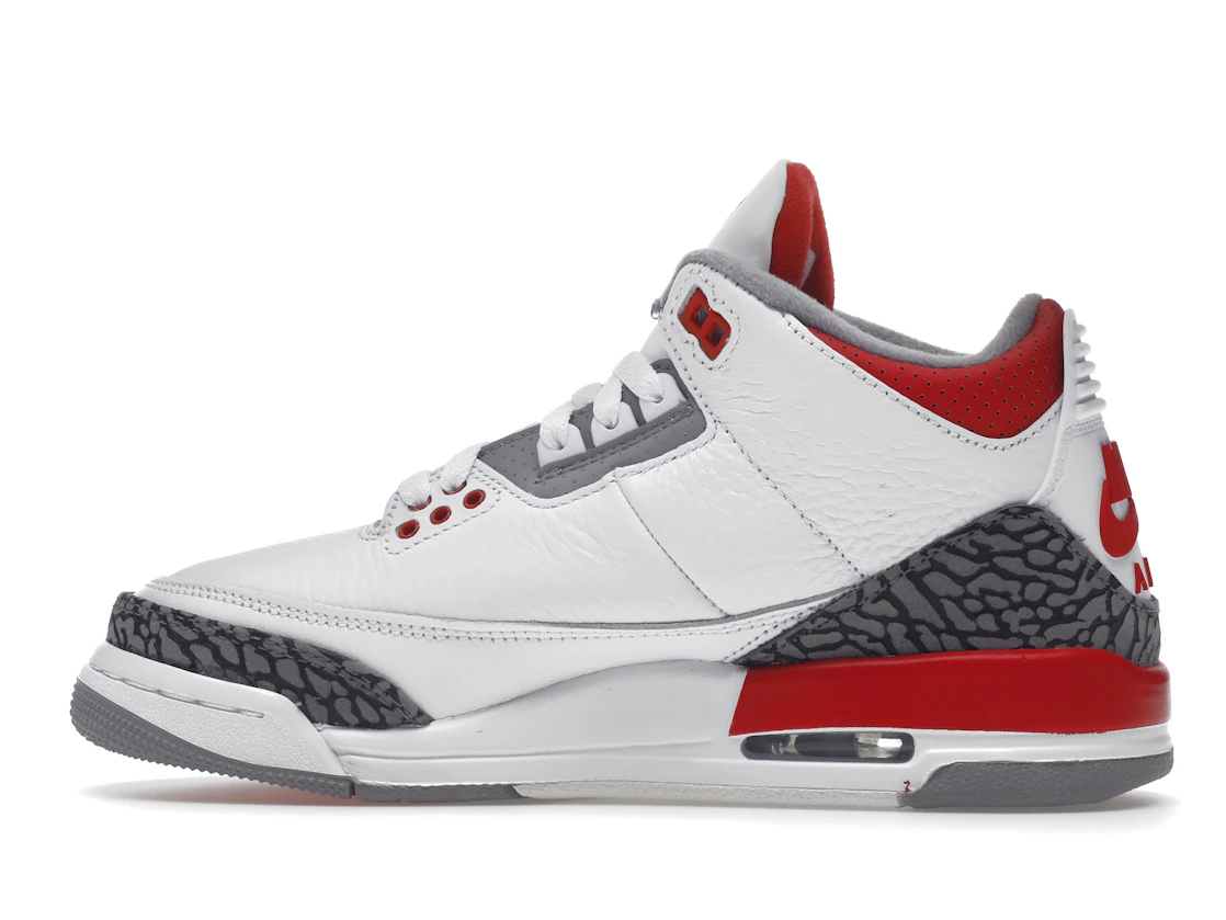 Vue 20 de Jordan 3 Retro Fire Red (2022) (GS)
