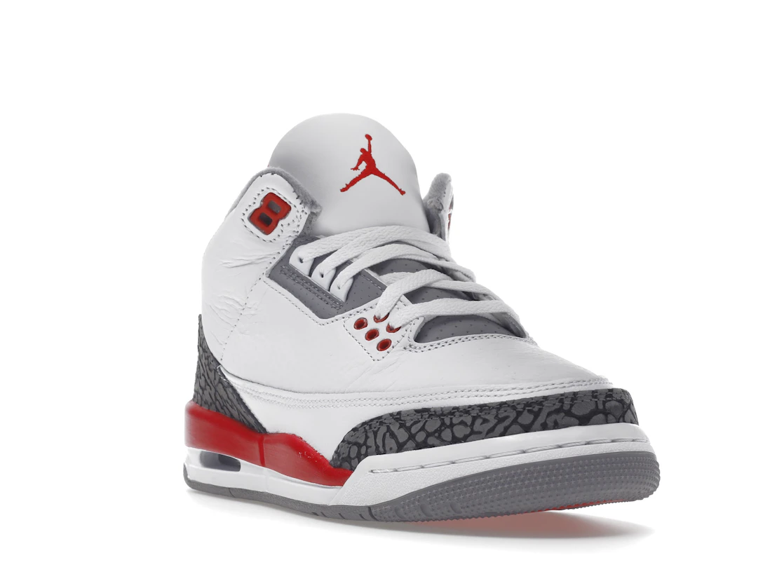 Vue 7 de Jordan 3 Retro Fire Red (2022) (GS)
