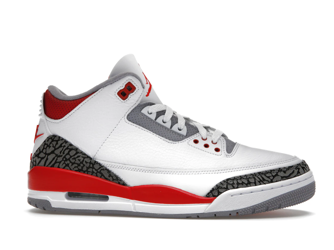 Vue 2 de Jordan 3 Retro Fire Red (2022)