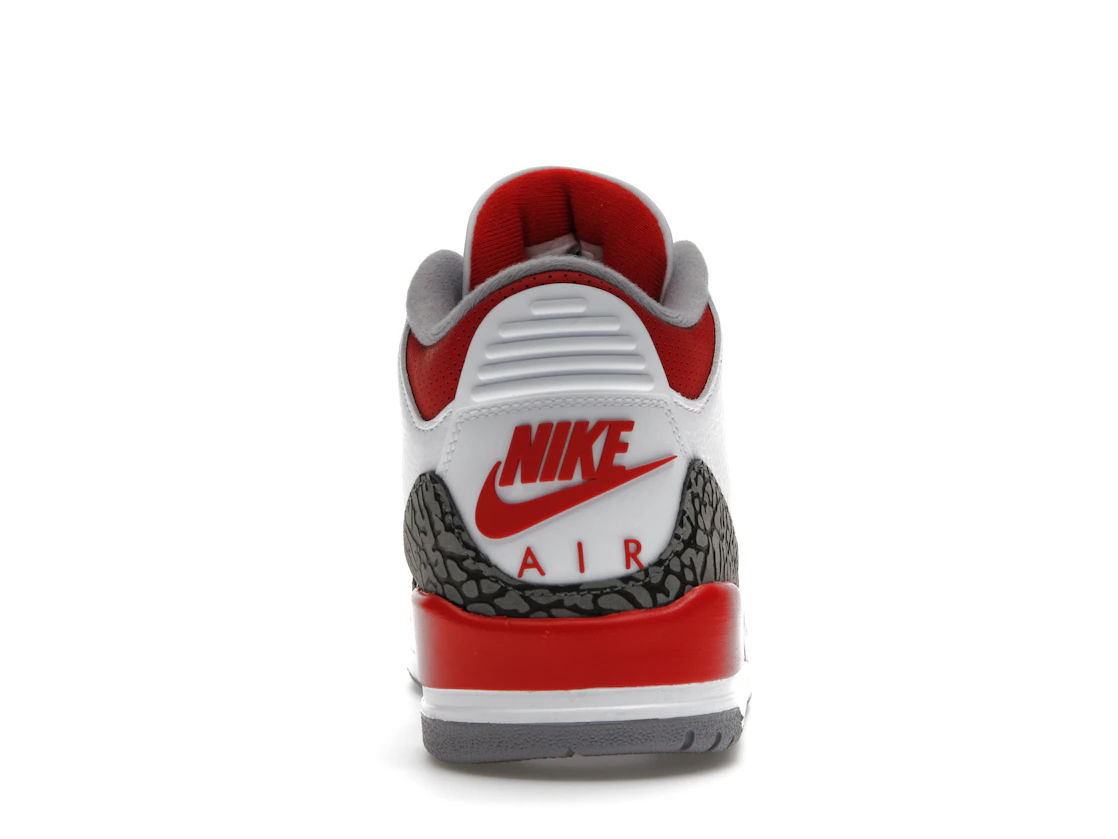 Vue 28 de Jordan 3 Retro Fire Red (2022)