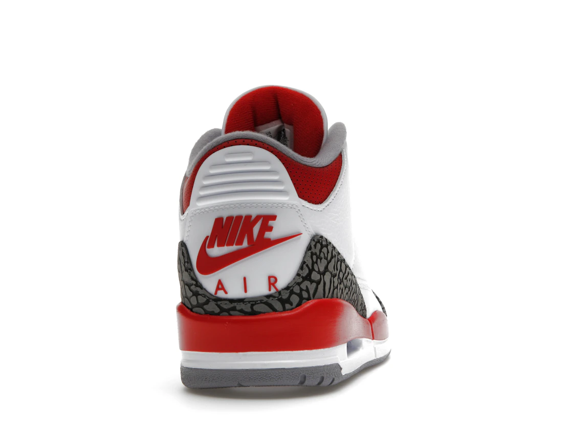 Vue 29 de Jordan 3 Retro Fire Red (2022)