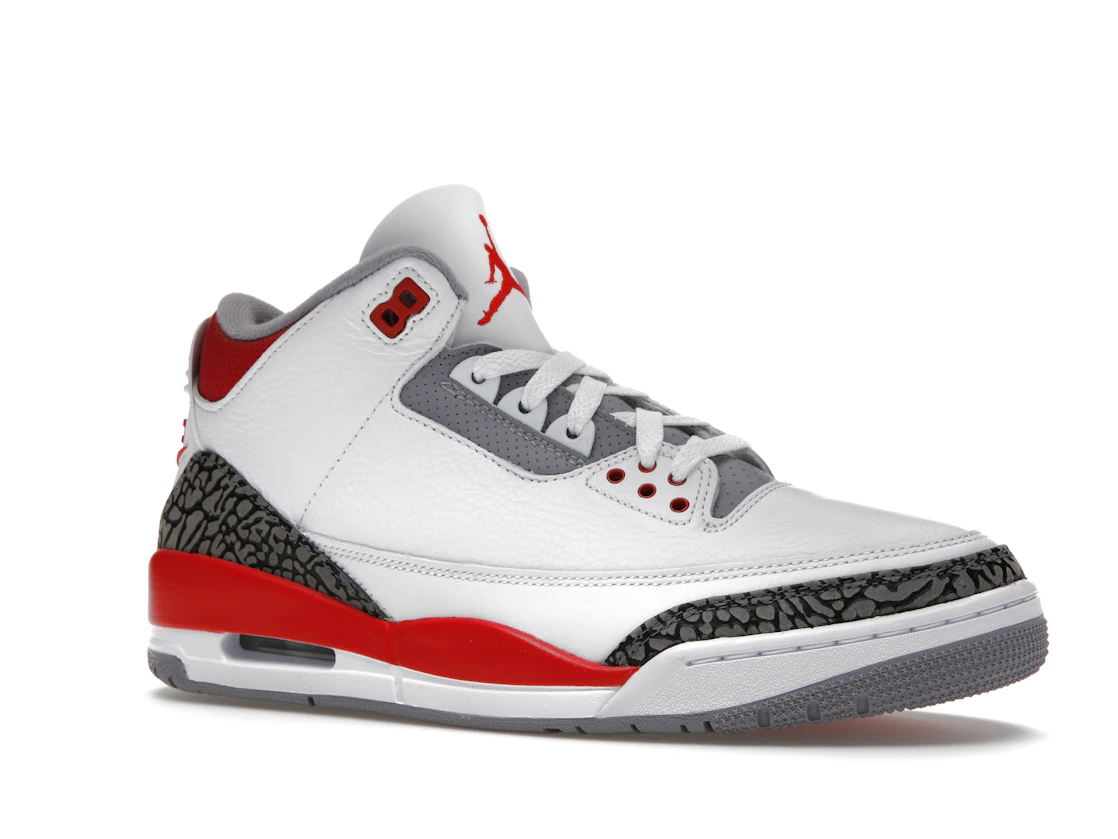 Vue 4 de Jordan 3 Retro Fire Red (2022)