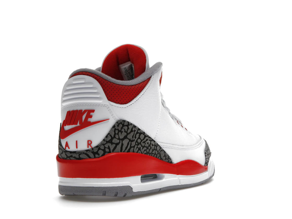 Vue 31 de Jordan 3 Retro Fire Red (2022)
