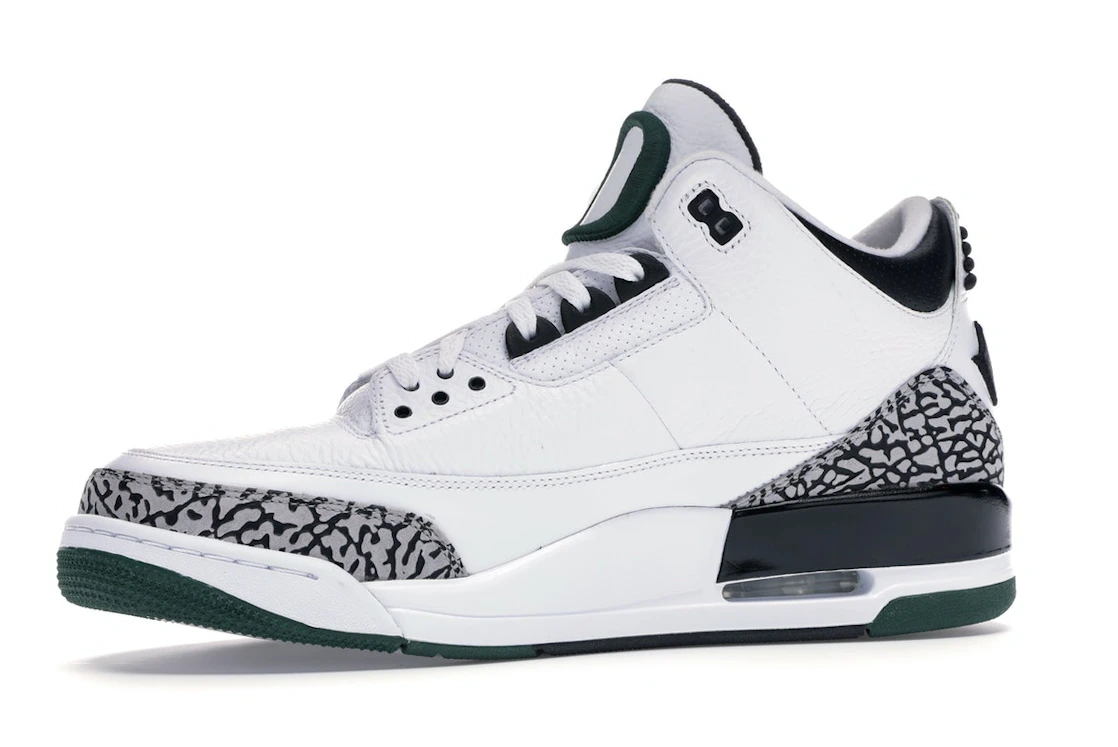 Vue 17 de Jordan 3 Retro Oregon Ducks Pit Crew White